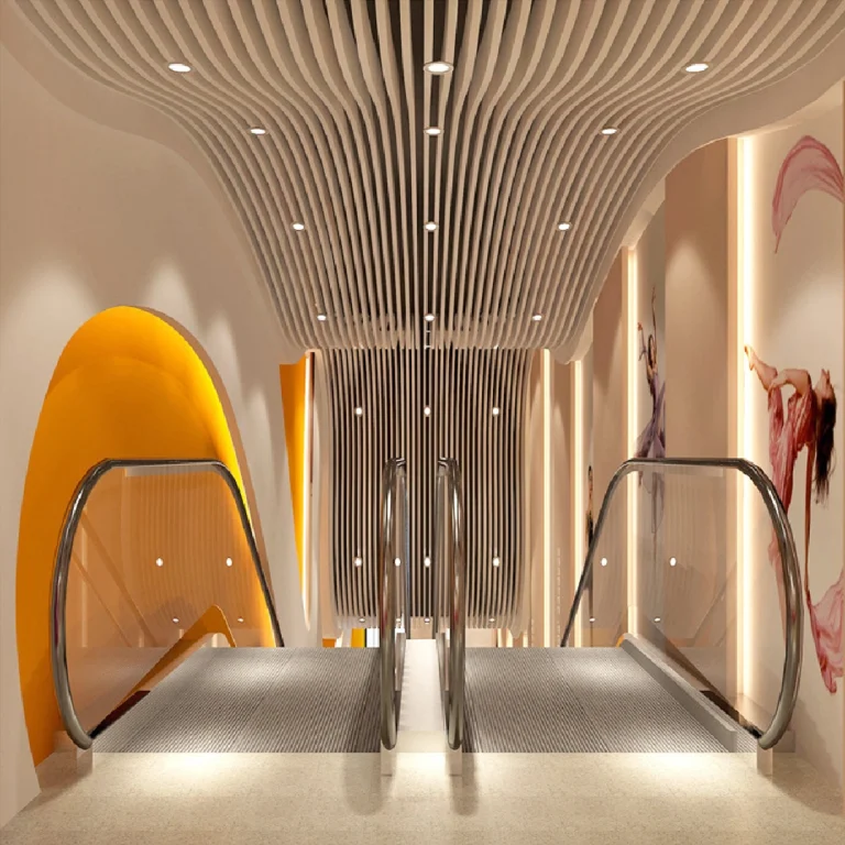 Curved Aluminum U-Shaped Ceiling