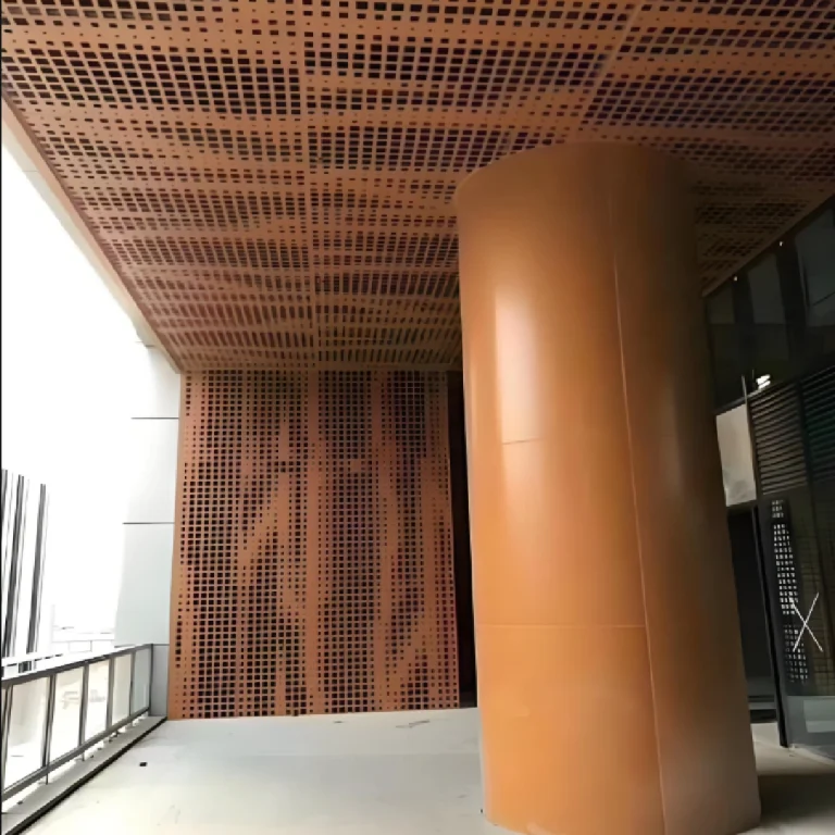 Column-Wrapping Aluminum Panels