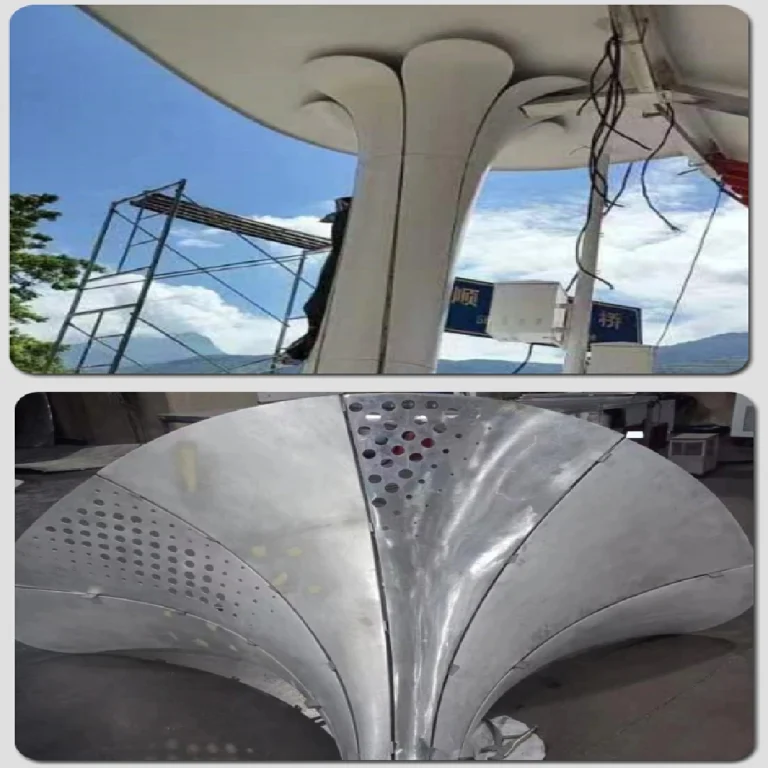 Twisted Shaped Aluminum Panels